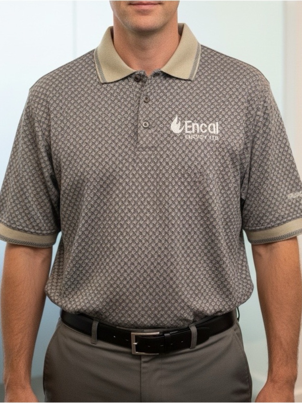 Vintage Encal Energy Ltd. Drilling Geometric Polo